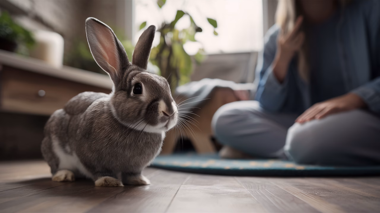 Rabbit recognition through voice Rabbit recognizing owner's voice